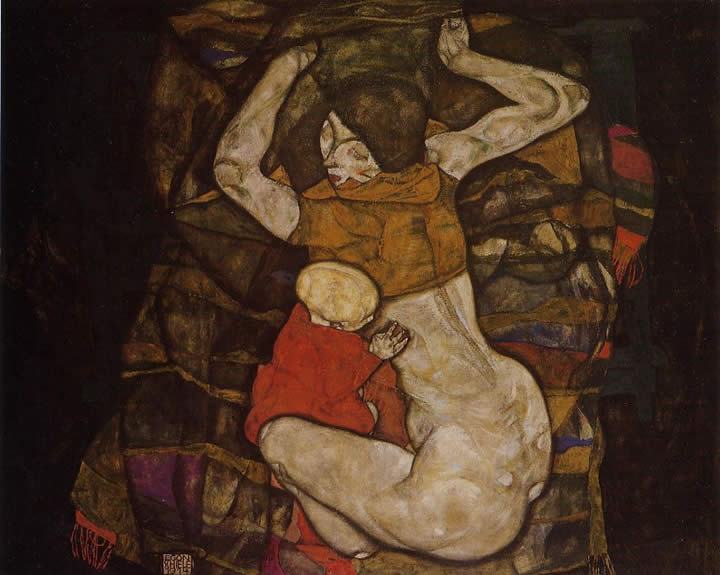 Egon Schiele Young Mother